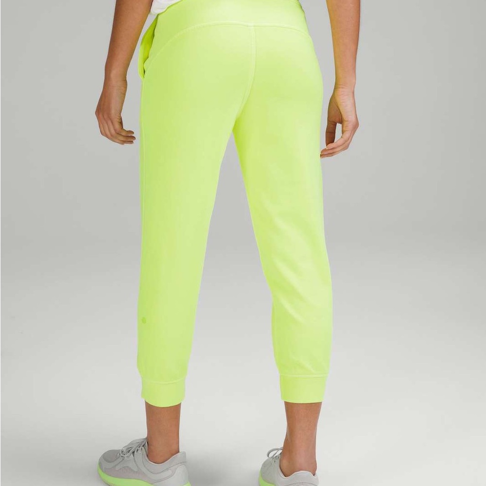 lululemon athletica Neon Yellow Cropped Joggers